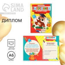 Diploma for the graduation 