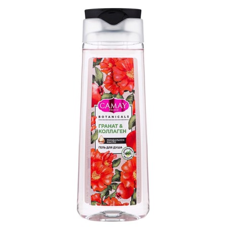 Gift set Female Camay "Pomegranate flowers": shower gel, 250 ml + washcloth-2