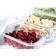 Set of glass containers, gray color, 3 pcs.