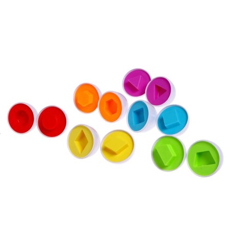 Developing toy "Eggs", Sorter, set of 6 pcs., Mix color-1
