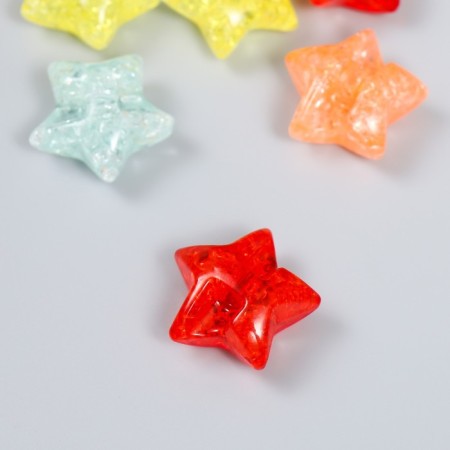 Busina Plastic for the creativity "Star. Colorful ice" multi -colored 1.3x2.6x2.6 cm-2