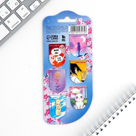 Magnetic bookmarks 6 pieces on the “Anime Mix” substrate-5