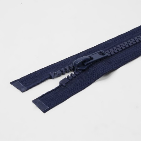 Lightning "Tractor", No. 8, detachable, automatic lock, 80 cm, dark blue color-1