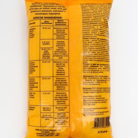Mineral fertilizer "Karbamide" (urea), violent fertilizers, 0.9 kg-1