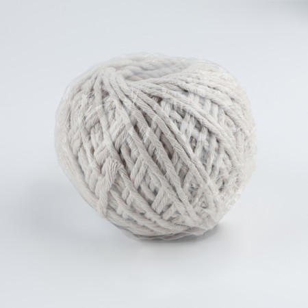 Weaving cord, cotton, d = 3 mm, 50 m, white color-4