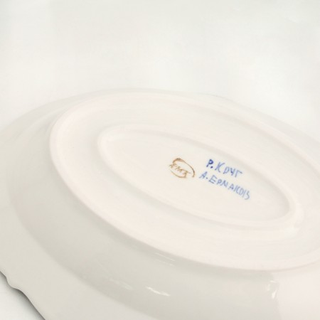 Dish, 25 x 18 x 5 cm, gzhel, cobalt-5