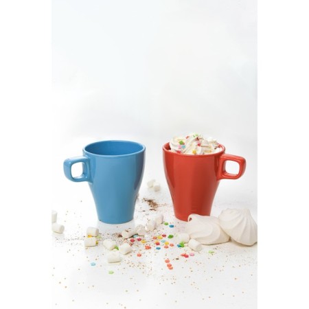 Mug ceramic shares Coffee Break, 280 ml, orange color-3