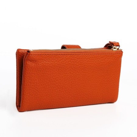 Women's wallet on the button, redhead color-1