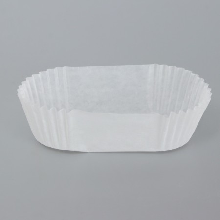 Tartlet, white, oval shape, 7.3 x 3.5 x 2.3 cm-1