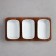 Menzhitsa "Carmen", 3 pcs: 300 ml, rectangular, wooden base, porcelain, Iran