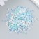 Glass beads 6/0 "Blue Melange" 10 g