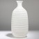 Vase for flowers "Arkady" made of glass, white 39.5 x 19 x 19 cm