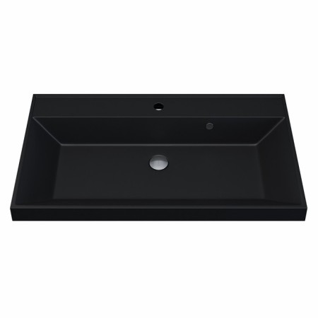Sink uperwood Classic Quartz 80 cm, quartz, black matte, coal-5