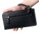 H-600 purse with zipper, card for maps (6)/coins/bill, color Black cascade 11x20x1cm