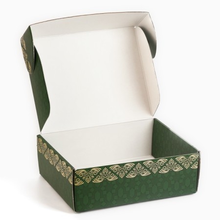 Gift folding box, packaging, “Happy holiday!”, 27 x 21 x 9 cm-4