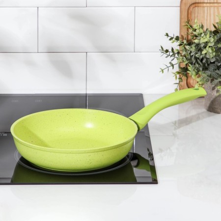 Trendy Style pan, d = 22 cm, plastic handle, anti -stick coating, green color-5