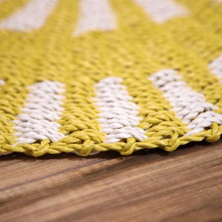 Wicker rug round 80 cm-3