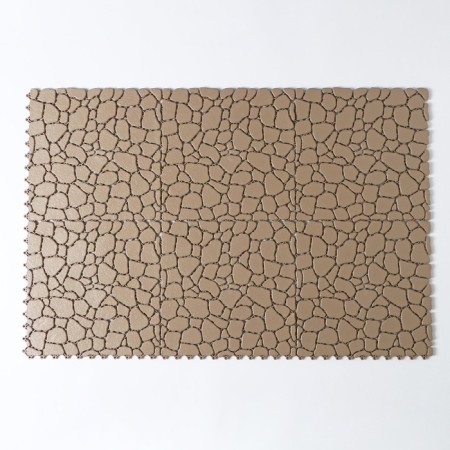 Aqua Stone floor modular coating, 34 × 34 cm, 6 pcs in packaging, beige color-4