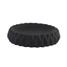 Axentia chicago soap dish is round, from black dolomite, Ø 11 Smi -ray 3 cm
