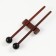 Musical instrument glucophone, red, 11 petals, 17 x 8 cm