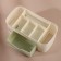Organizer for storage, 6 sections, with a box, 21 × 10.5 × 9 cm, beige/green color