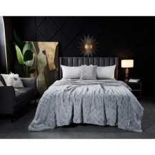 Bernard bedspread, size 220x240 cm, color light gray