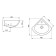 Washbank Santeri "Radian" 1.3130.9.s00.10b.0, 480 x 405 mm, corner, white