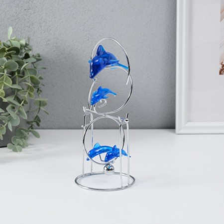 Dolphins pendulum 1 Bol and 3 Mal 9.5 x 8 x 19.5 cm-3