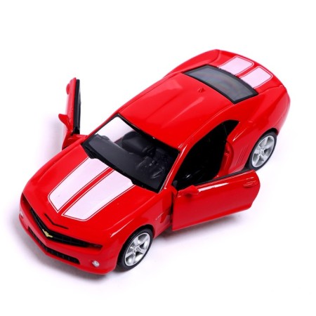 Metal machine Chevrolet Camaro, 1:32, doors, inertia, red color open-2