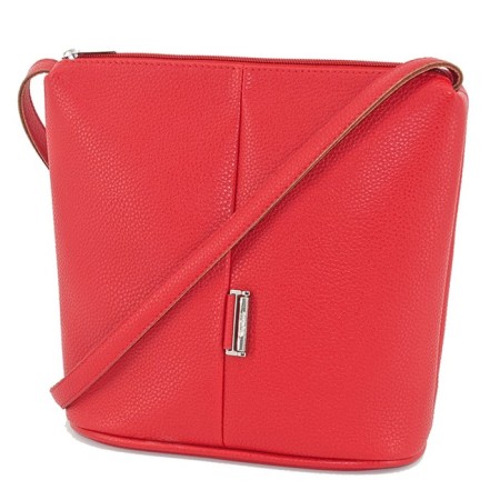 Women's bag B2796-77140, red color, genuine leather, 22x10x23 cm