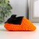 Fluffy cat in a slipper, mix