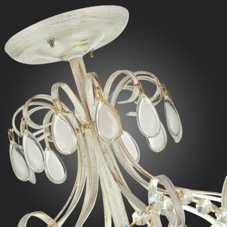 Ceiling EVOLUCE lamp. Sle160302-06. Magonza. 6x60 watts, E14, 50x50x75 cm, golden color-10