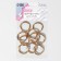 Rings for bags, d = 20 mm, thickness - 3 mm, 10 pcs, gold color