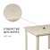 Square table, 800 x 800 x 740 mm, beige color