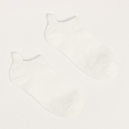 Women's socks shortened, white color, size 36-40-1
