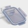 Glass Lockie & Lock Food, 1010 ml, 2 sections, blue cover