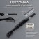Brush for eyebrows and eyelashes, 10 cm, 2 in 1, black color
