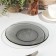 Basilico plate. Lava Grey, D = 20 cm, gray color