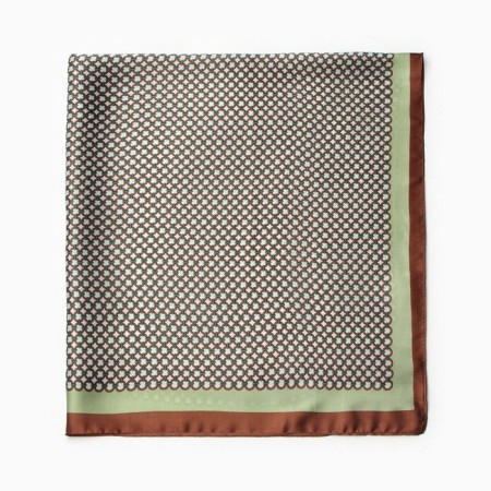 Women's scarf minku 70*70 cm, green-2