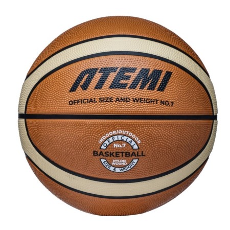 Basketball ball atemi, size 6, rubber, 12 panels, BB200N, district 72-77, glued-2