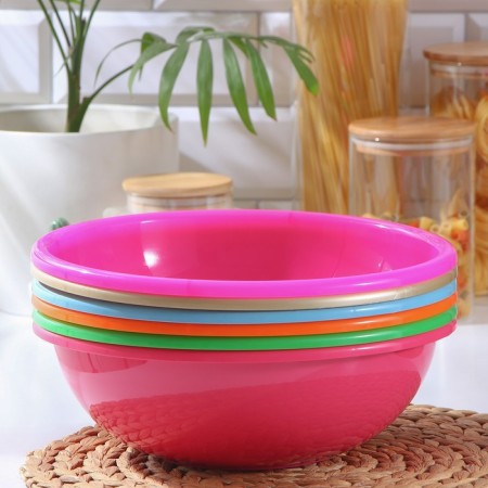 Plastic bowl, 3.5 l, color mix-4