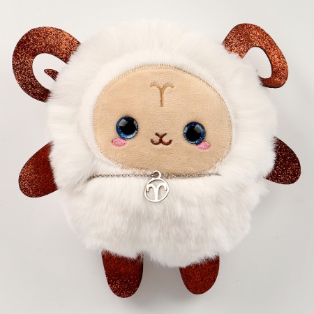 Soft toy - zodiac "Create your decoration. Aries ", with a pendant-4
