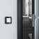 Frame for 1 post Elite (black, glass) W0012448