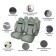 Covers for seats universal "Monro", 11 before., Raun. Comfort, velor, dark gray.
