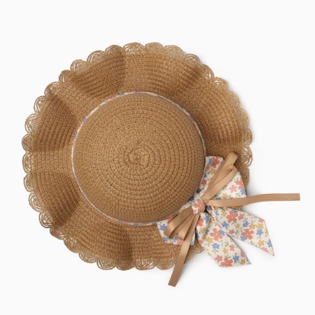 Hat for the girl "Cutie" Minaku, pr 52, central brown-1