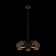Ceiling Ceiling ST LUCE. SL258.402.05. Enigma. 5x40 watts, E14, 42.5x42.5x45 cm, black color
