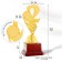 Cup "2nd place", award figure, gold, plastic stand, 16.8 × 6.2 × 6.4 cm.