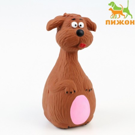 Pode-Kuglya squeal toy, 14 cm, brown/pink