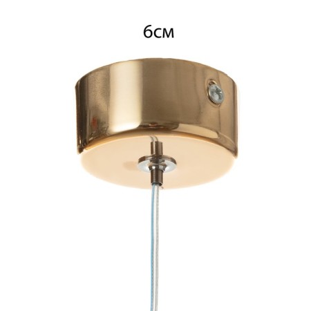 Suspension lamp "Balance" LED 6W 4000k gold 3x3x40-140cm-4