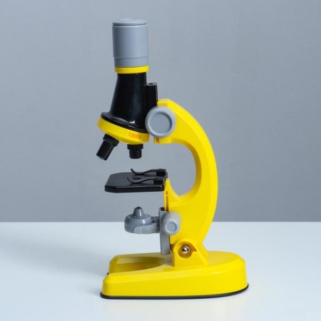 Microscope "Young botanist" Frendering to x1200, yellow, backlight-3